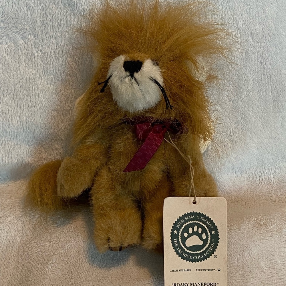 Roary Maneford Boyd’s Bear Archives Collection Angel Ornament Plush 6” With Tags